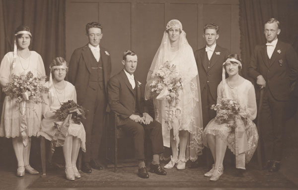 Wedding photo of Henry and Jessie Dadswell