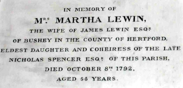 Memorial for Martha Lewin
