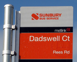 Dadswell Circuit sign at Sunbury, Vic