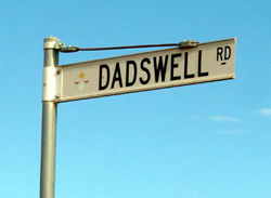 Dadswell Road sign at Red Cliffs, Victoria